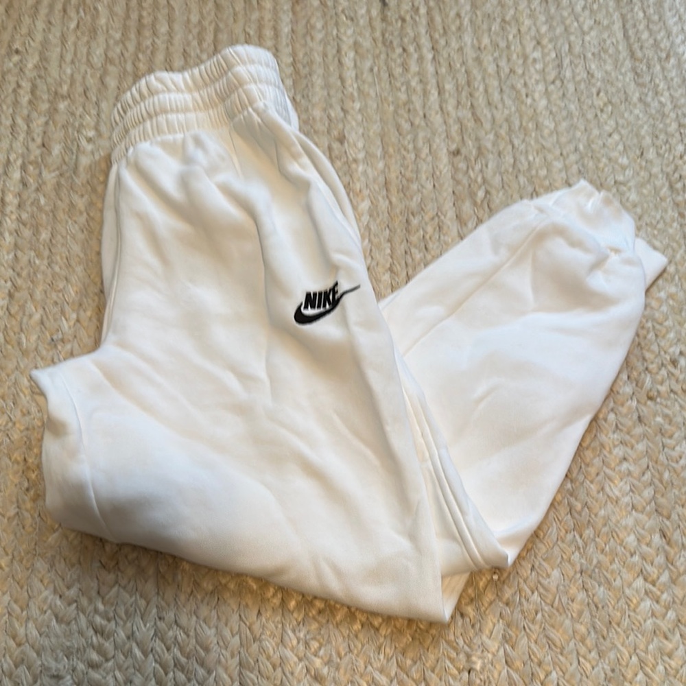 Nike Kids White Sweatpants